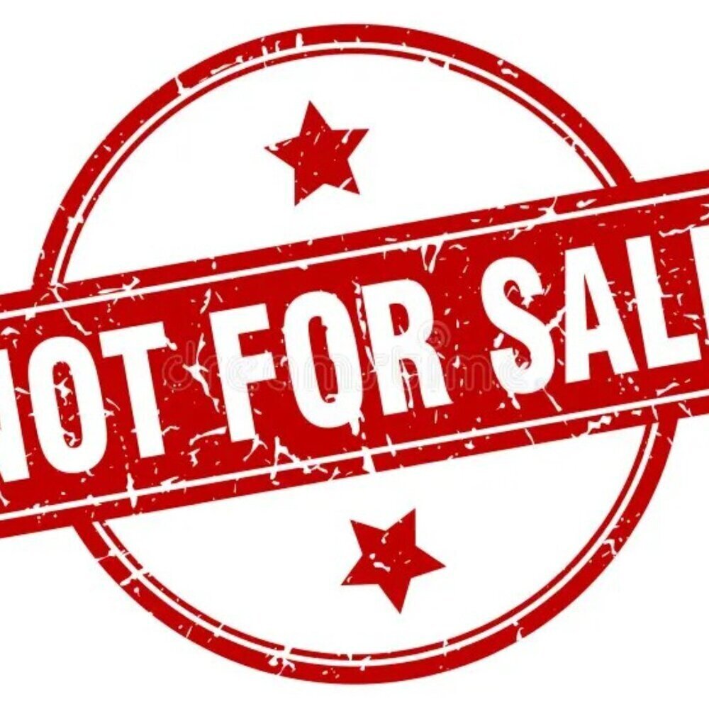 NOT FOR SALE